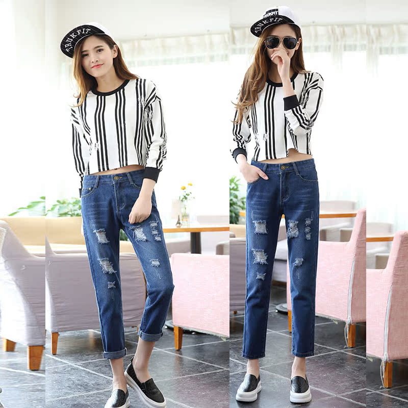 正品[乞丐裤破洞女]落洞女评测 小球进洞图片