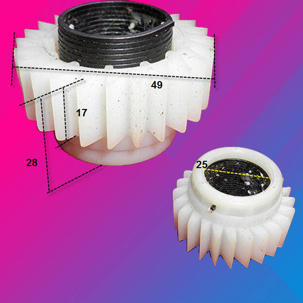 适用于三洋洗衣机离合器单齿 棘轮 抱簧外径22mm 拨叉