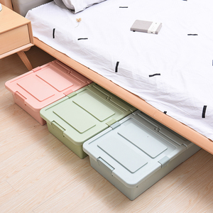 加厚带滑轮床底收纳箱