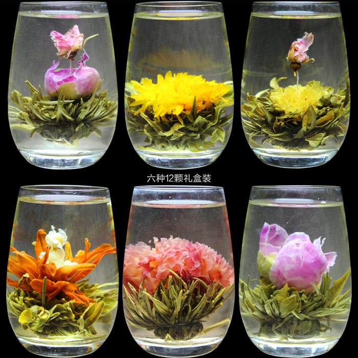 玫瑰花组合花草茶养生美容礼盒装金盏菊康乃馨千日红茉莉花茶包邮