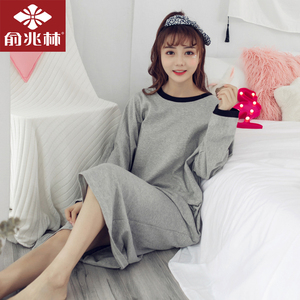 俞兆林春秋长袖睡裙