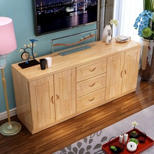欧式电视机柜现代简约实木美式客厅柜子家具高桌卧室电视柜储物柜