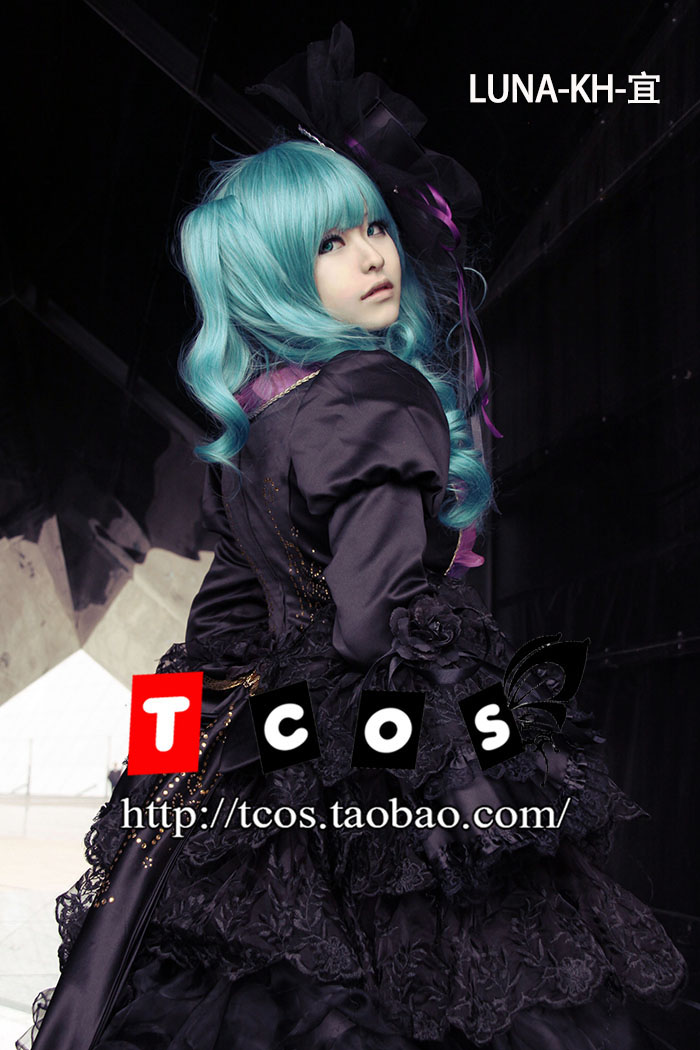 vocaloid 初音龙啼cos服 超华丽版 龙啼ク箱庭拠リcosplay服装女