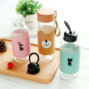 便携可爱韩版玻璃杯