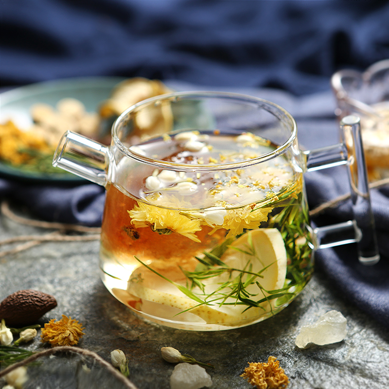 艾茶封丘金银花茶桐乡胎菊王特级菊花茶组合罐装清热去火明目清心