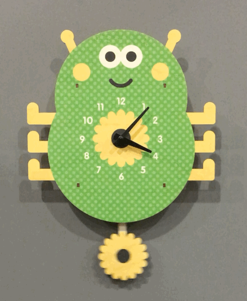 美国代购 modern moose 创意个性挂钟 卡通木质 儿童