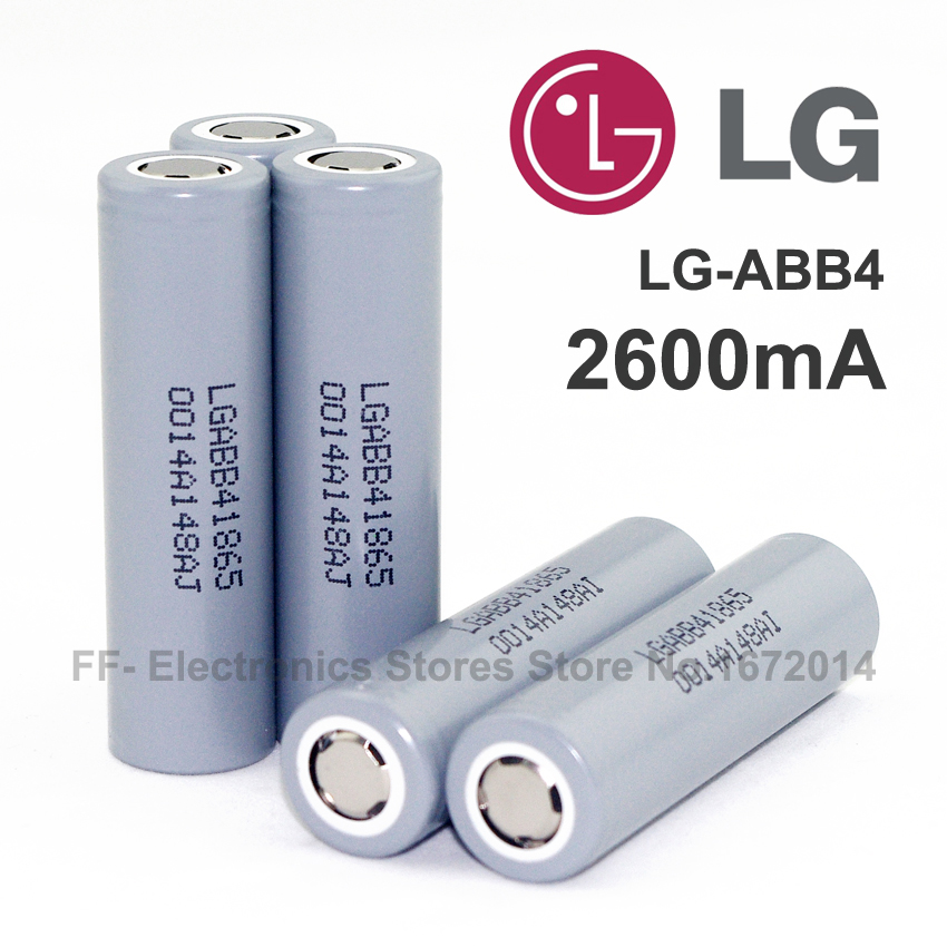 原装进口 lg 18650 2600mah锂电池,lgabb4 18650电池
