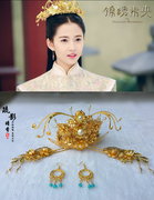 包邮锦绣未央同款天然岫玉花黑檀木簪发簪簪子盘发头饰发饰国色天