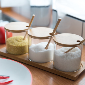 玻璃厨房调料罐调味盒