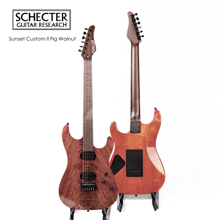 飞琴行 schecter custom ii fig walnut 美产电吉他