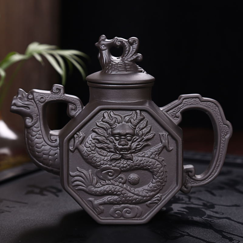 茶壶宜兴紫砂茶壶紫泥功夫茶具单壶大号容量手工过滤养生水壶特价