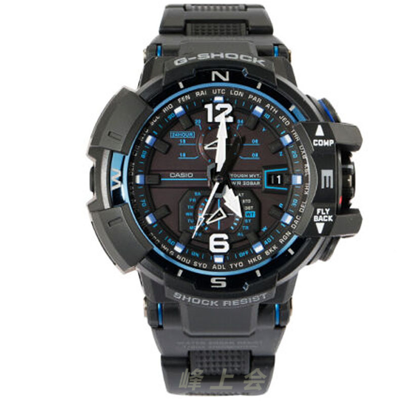 casio卡西欧g-shock空霸gw-a1100fc-1a-a1000-1a-1a3光动能手表男