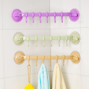 锁扣式强力吸盘6连挂钩