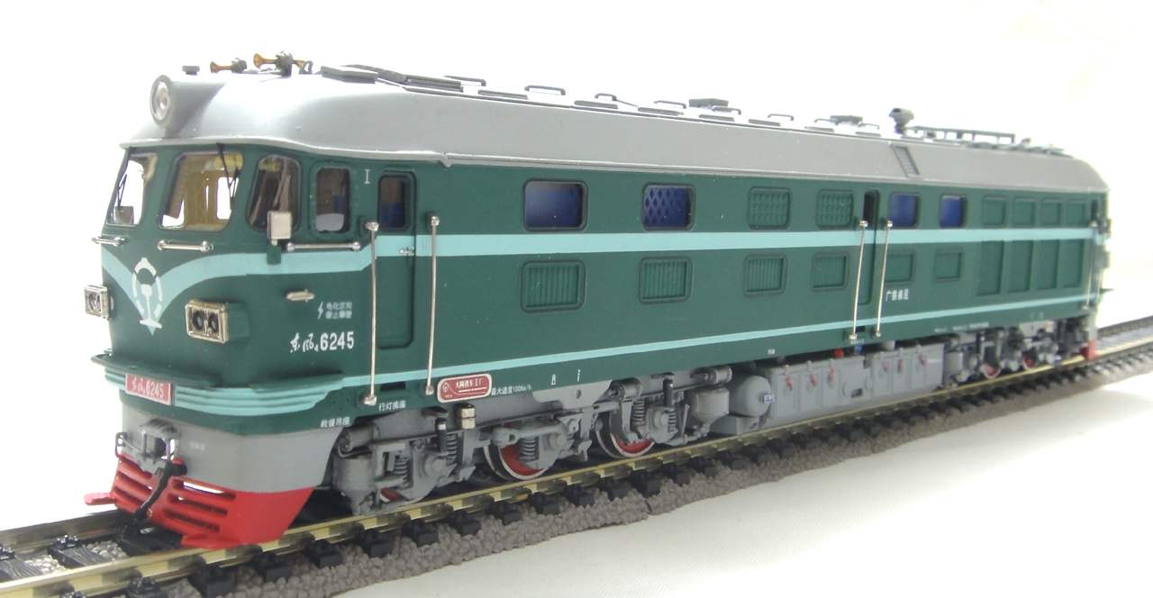 海达尔火车模型 全铜东风4b型内燃机车(广铁株段#6245,西瓜)