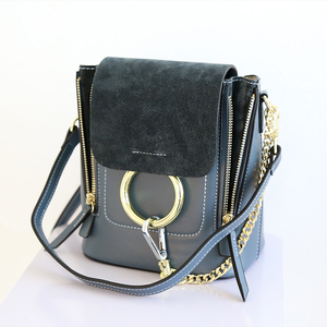 明星同款磨砂皮双肩包