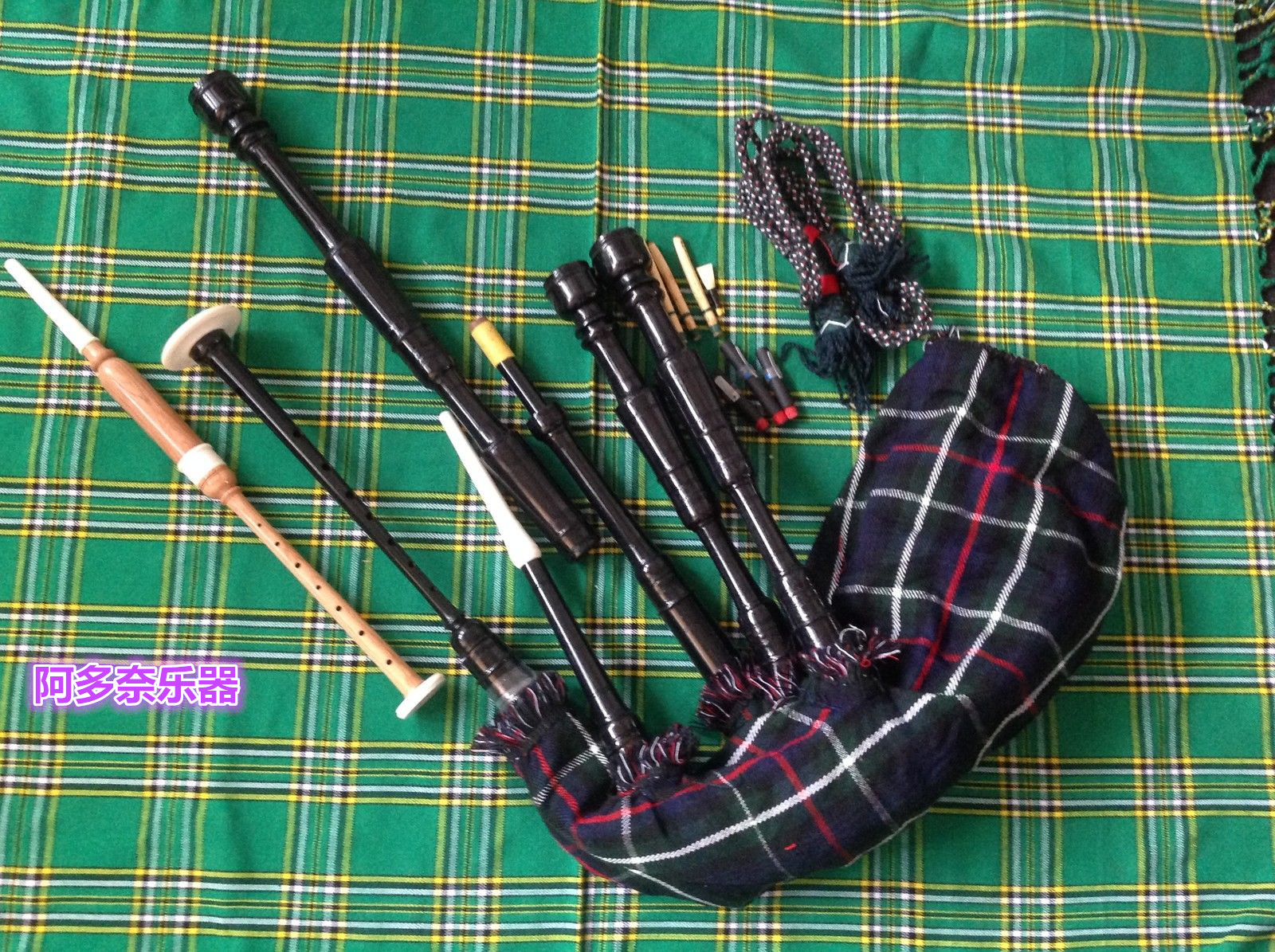 英国进口 苏格兰风笛 紫檀木乐器全套 全新高地风笛 盖塔可演出用