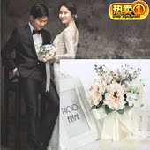 婚纱摄影道具手捧花白色 影楼外景拍摄道具手捧花韩式 2017新款