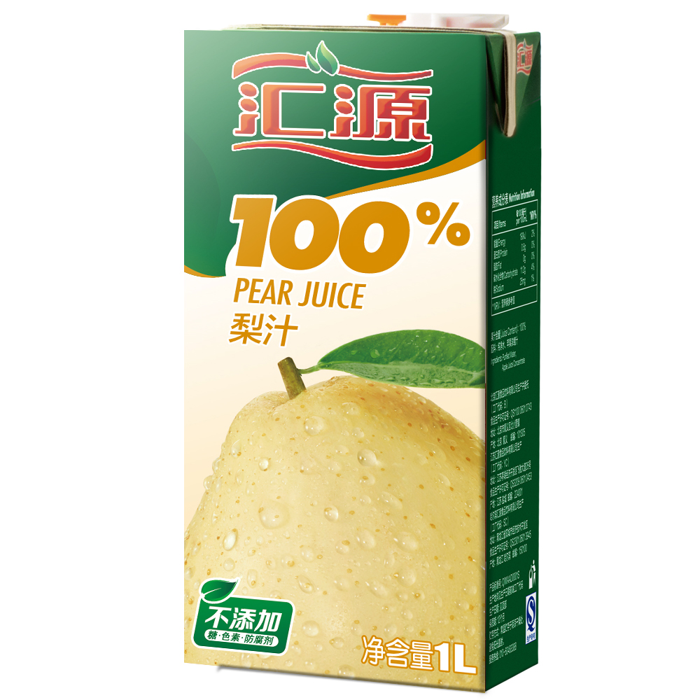 【天猫超市】汇源100%梨汁1000毫升/盒浓缩果汁饮料果汁鲜果饮品