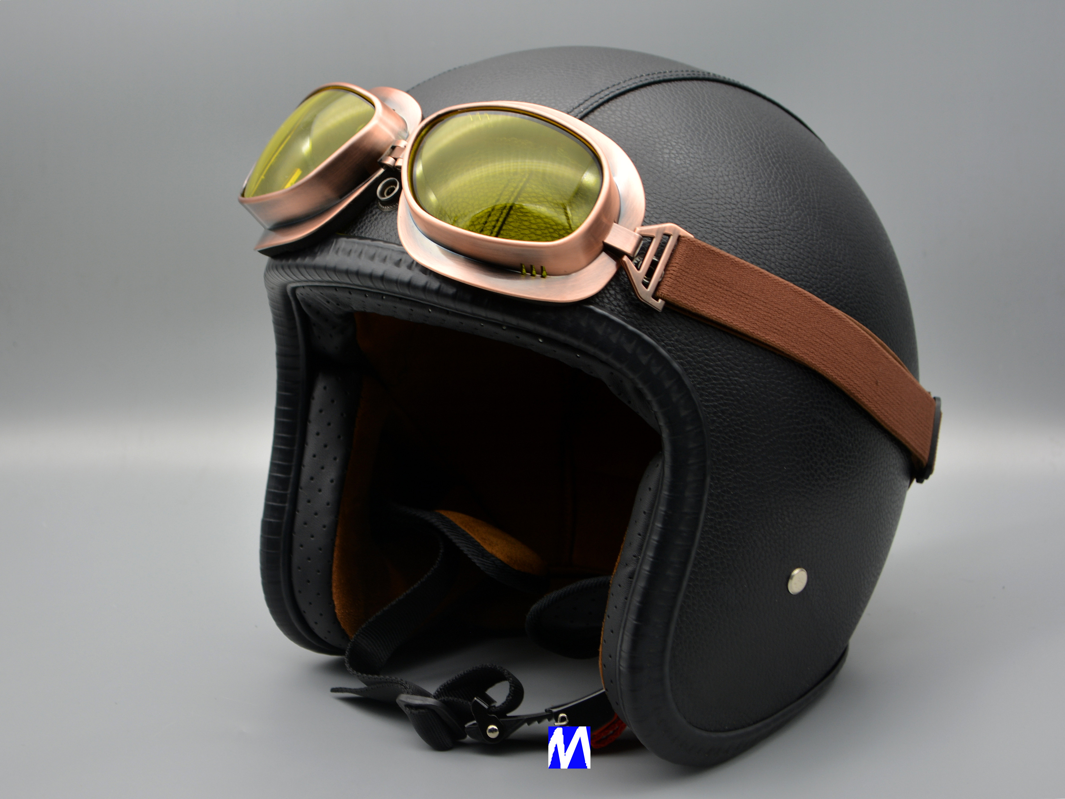 摩托车复古哈雷风镜防风沙眼镜男复古经典二战半盔个性眼镜护目镜
