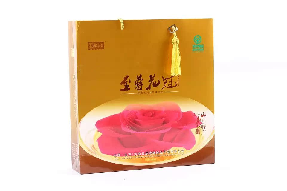 玫源玫瑰花茶礼盒 平阴特级玫瑰花冠茶 金至尊花冠60g