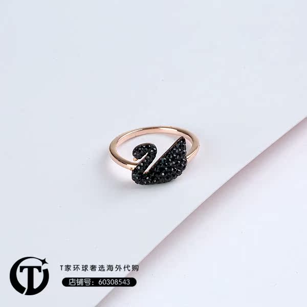 查看淘宝现货施华洛世奇17秋冬款黑天鹅戒指正品5366574 5366585