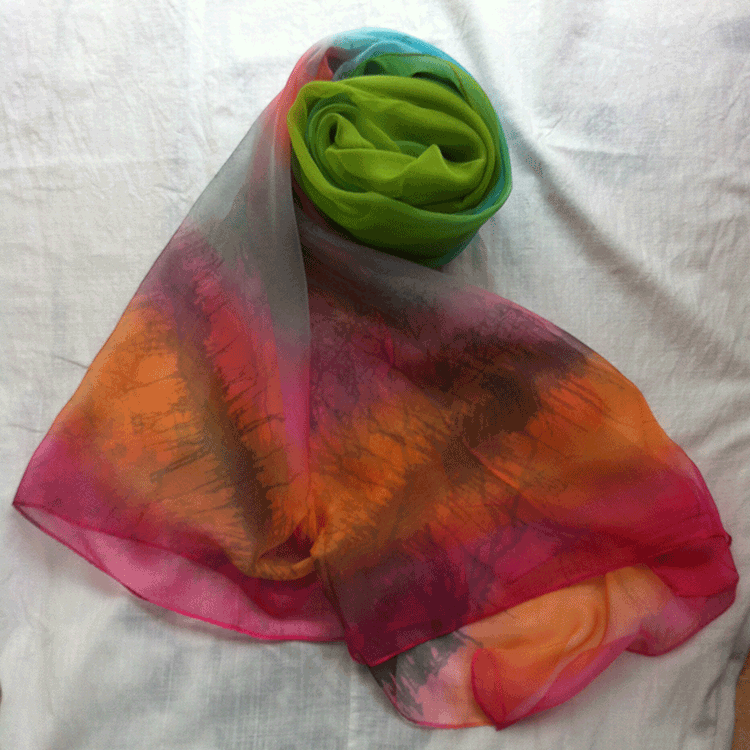 正品[披巾雪纺]披巾评测 沙滩披巾的系法图解图