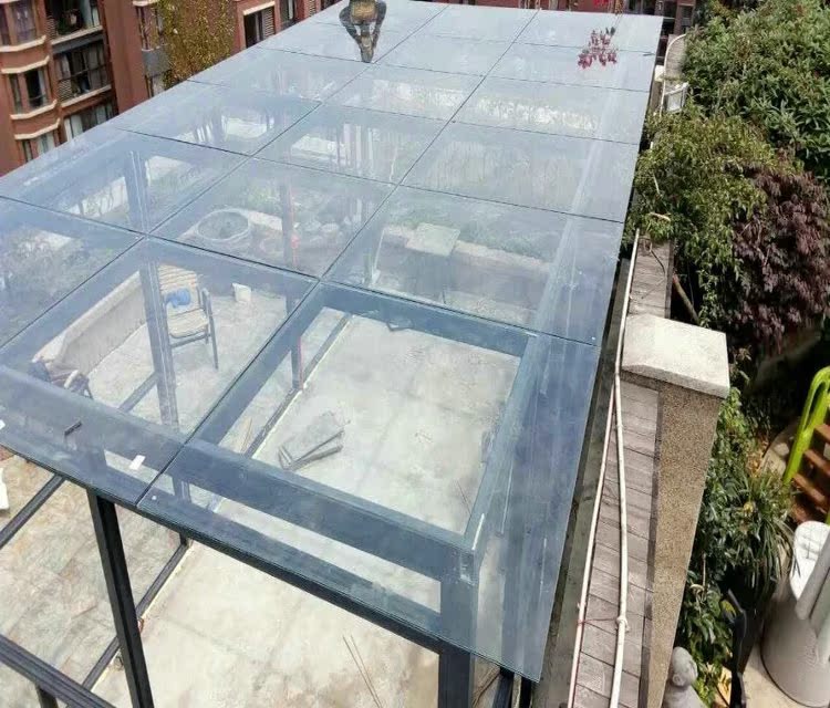 成都专业搭建钢结构/工字钢/槽钢/玻璃顶阳光房钢化夹胶玻璃