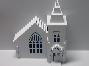 16款日本建筑纸模日本建筑手工立体纸雕刻建筑模型手工立体纸模型