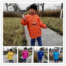 包邮 小孩儿童画画衣反穿衣幼儿园宝宝学生罩衣学校防水绘画围裙