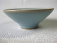 茶具碗盏 口6.2cm 正宗汝州原产地汝窑天青釉汝瓷斗笠杯 玛瑙入釉
