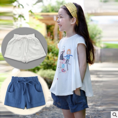 童装2016夏季上新 杰米熊童裤 儿童薄裤子 女童