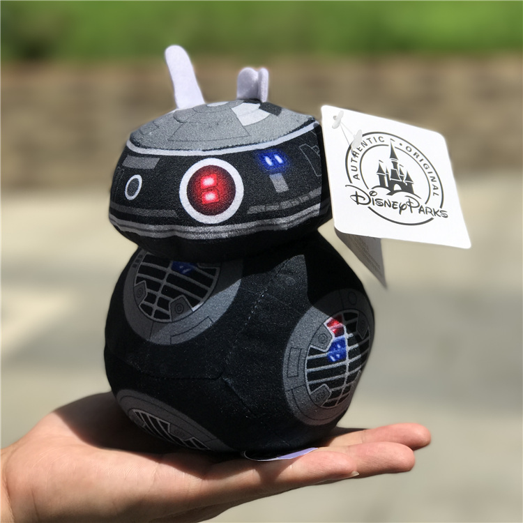 新款星球大战球形机器人bb-8黑色毛绒玩具公仔bb8星战迷收藏玩偶