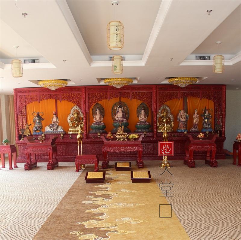 私人定制佛堂 会所道场设计 佛堂定制 祠堂定制 须弥台 佛台