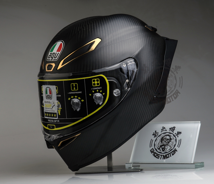 【影之机车】agv pista gpr 70周年黑金限量碳纤维摩托车头盔