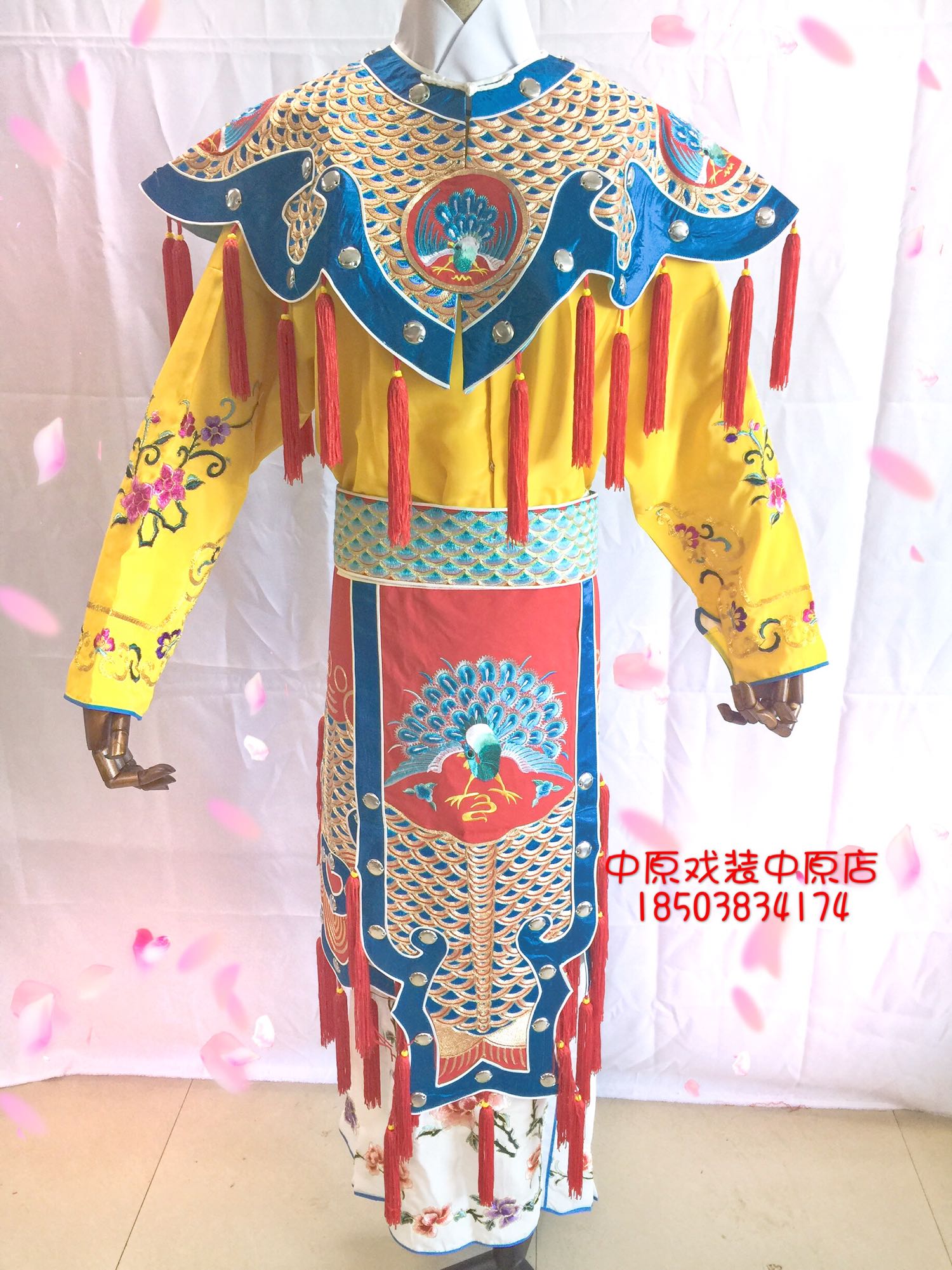 中原戏装 戏曲服装舞台演出服装霸王别姬虞姬鱼鳞甲 别姬服