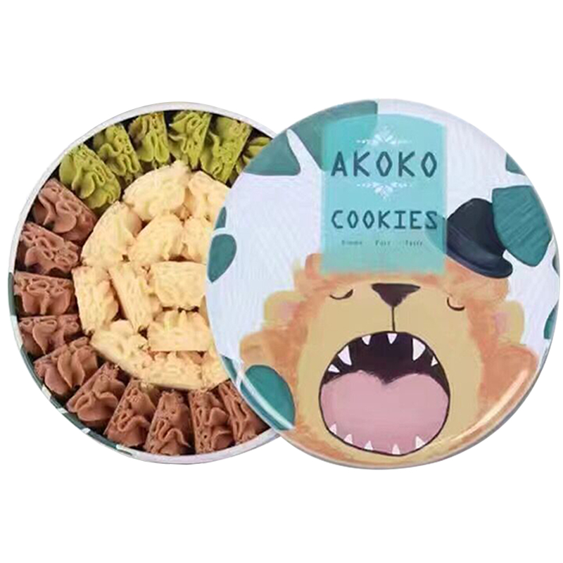 akoko曲奇cookies网红手工曲奇饼干榴莲小食品办公正品零食推荐