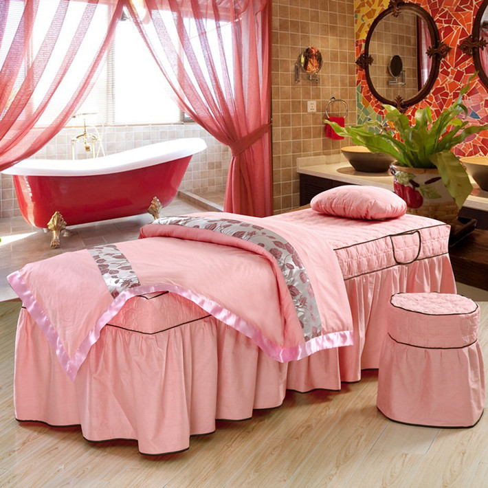 正品[床罩 件套]美容床罩四件套全棉评测 美容床