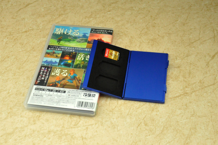 包邮金属超薄任天堂 switch游戏卡带盒ns卡盒 卡带收纳盒包包配件