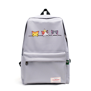 帆布学生双肩包