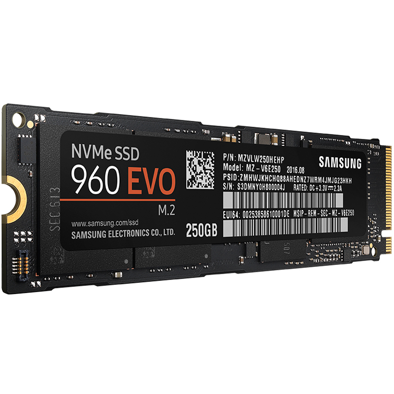 samsung/三星 mz-v6e250bw 960evo250g m.2 nvme ssd电脑固态硬盘