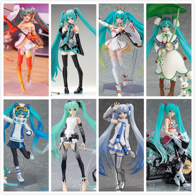 国产mf初音 figma ex-037 星空雪初音2017 可动换脸手办模型