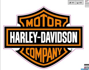 贴纸 推荐车身贴 贴纸 哈雷logo正品3m改装机车moto汽车贴m6