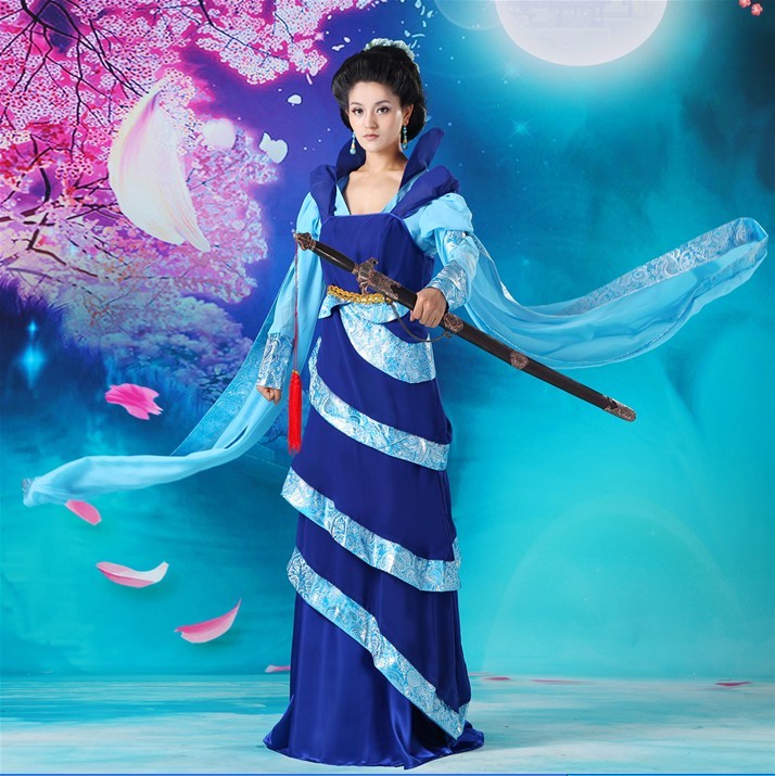 包邮龙葵COS服装古装戏服演出服仙剑奇侠传三广袖流仙裙实物图
