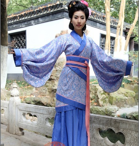 栖凤阁汉服曲裾深衣小曲裾汉代服饰汉代女装定制缠枝纹面料曲裾