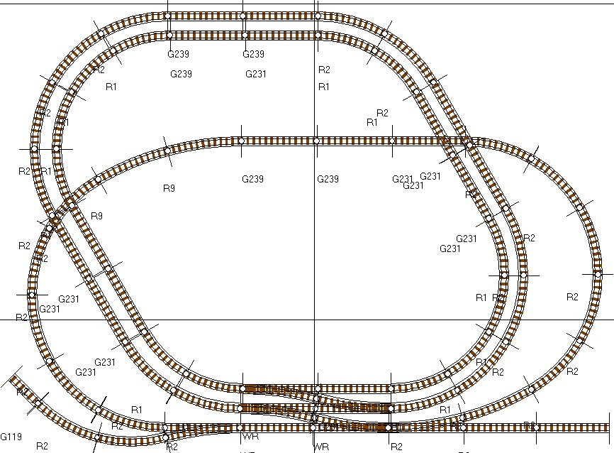 德国piko 火车模型轨道套装 d型轨道c系列 #78320 (附带控制器)