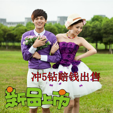 2014新款特价 影楼主题婚纱摄影情侣服装 韩版婚纱摄影礼服