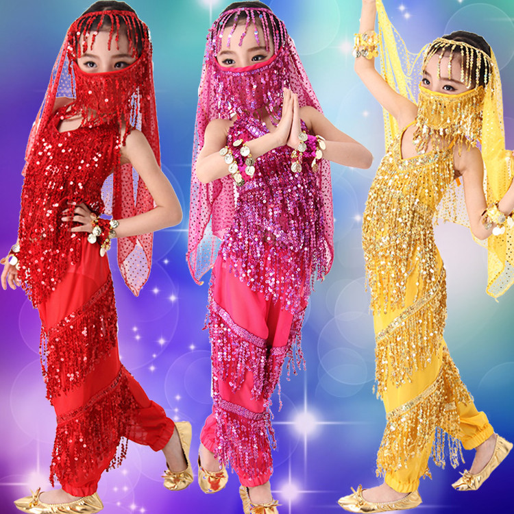 正品[儿童印度舞蹈服装]儿童舞蹈印度舞服装评