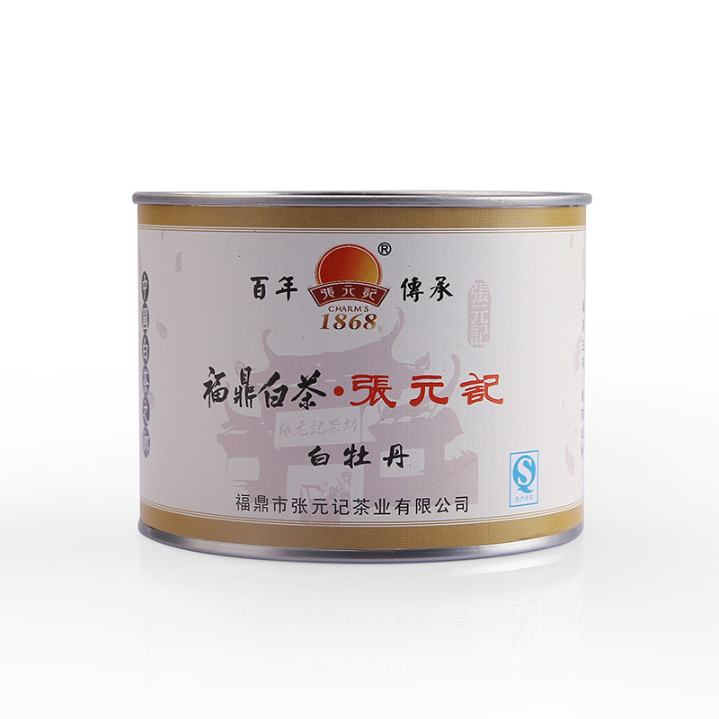 张元记 福鼎白茶 2016年 圆罐装8080白牡丹45g