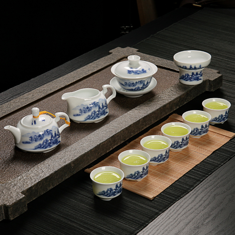 特价 礼品陶瓷茶具套装 整套茶具 功夫茶具套组 广告印字订做