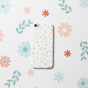iphone7手机壳4.7磨砂小清新碎花全包苹果6splus创意5.5保护套潮